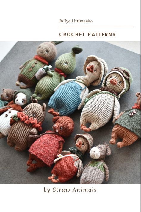 Impressive Crochet Projects, Detailed Crochet Amigurumi, Crochet Dress Up Animals, Animiguri Crochet, Simple Crochet Animals For Beginners, Amagarumi Patterns Free, Crochet That Looks Like Knitting, Crochet Arumigumi, Free Crochet Patterns To Print