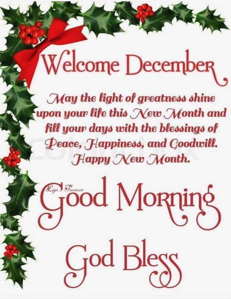 ~♡~❤️‍🔥✝️❄️🕊❄️☃️🎄🔔🎀🔔🇮🇱🙏🏼🇺🇲 ~Good Morning🌿🌞🌿 Good Afternoon~ ~Happy:)🙂👋🏼 Friday December 1, 2023~ ~Have a Blessed Day🌥 In the Lord Jesus~ ~Take Care♡ God Bless♡ u & your family~💖 ♡•♡•♡•♡•♡•♡•♡•♡•♡•♡•♡•♡•♡•♡•♡•♡•♡•♡ May Jesus the Light who Is Great Shine upon your Life this New Month & Fill your Days with the Blessings of Peace, Joy & Good Will. ~Happy New Month~ ♡•♡•♡•♡•♡•♡•♡•♡•♡•♡•♡•♡•♡•♡•♡•♡•♡•♡ Happy New Month Prayers December, Welcome December Blessings, New Month Wishes For December, Good Morning December 1st Quotes, December Prayers And Blessings, Happy New Month December Blessings, Happy New Month December Wishes, Happy New Month Of December, Good Morning December 1st