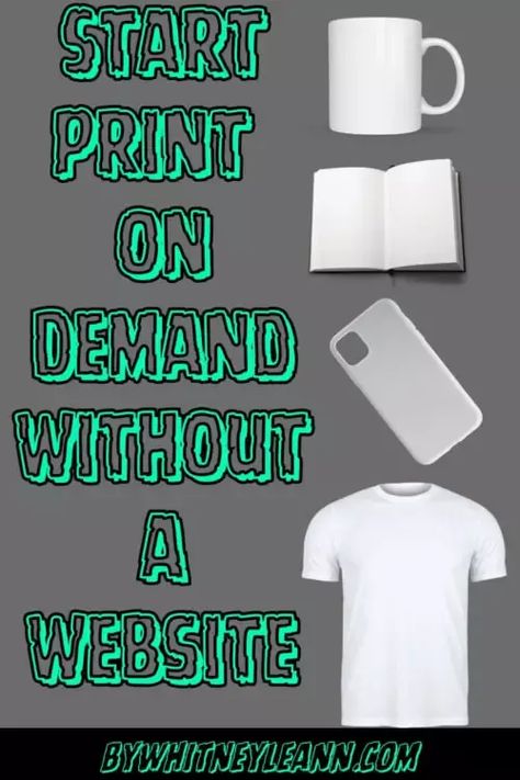 Start Print on Demand Without a Website Print On Demand Suppliers, Print On Demand Websites, Print On Demand Clothing, How To Start Print On Demand Business, How To Start A Tshirt Business At Home, How To Start A Print On Demand Business, Online Tshirt Business, Starting A Tshirt Business, Starting A Website