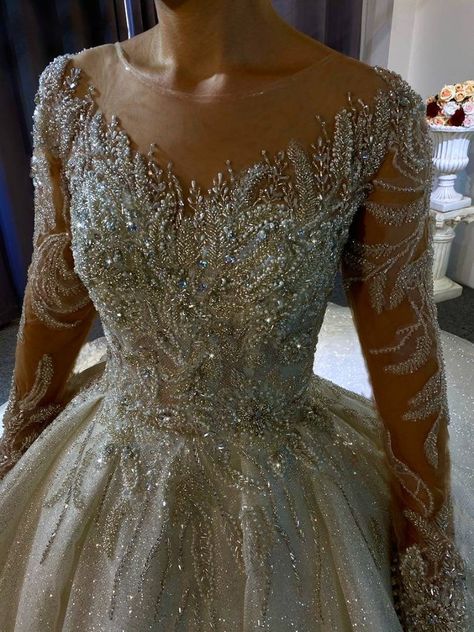 Wedding Gown Ballgown, Wedding Ballgown, Gorgeous Wedding Dress Princesses, Royal Train, Crystal Wedding Dresses, Long Sleeve Ball Gowns, Long Sleeve Wedding Gowns, Wedding Dresses Princess Ballgown, Off Shoulder Wedding Dress