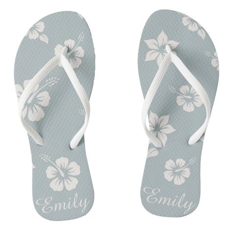 Pretty Flip Flops, Baby Blue Background, Cute Flip Flops, Women's Flip Flops, Floral Flip Flops, Pink Flip Flops, Blue Flip Flops, Aloha Hawaii, Summer Flip Flops