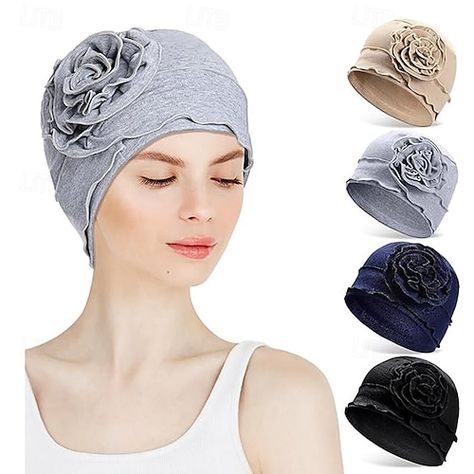 Chemo Head Scarf, Mudroom Bathroom, Entry Mudroom, Office Entry, Ruffle Flower, Cotton Beanie, Hair 2024, Shower Caps, Chemo Hat