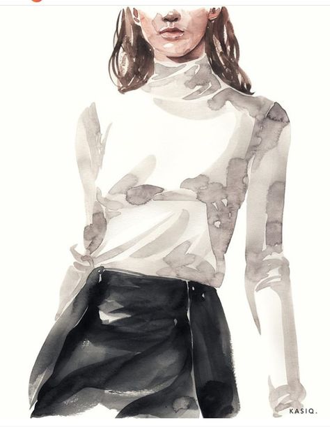 Kasiq Jungwoo, Watercolor Fashion Sketch, Fashion Illustration Watercolor, Blond Amsterdam, Watercolor Fashion, Fashion Sketchbook, 수채화 그림, Fashion Illustration Sketches, Illustration Fashion Design