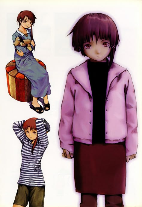 Yoshitoshi Abe, Lain Serial Experiments, Video Game Fashion, Serial Experiment Lain, Experiment Lain, Lain Iwakura, Shojo Anime, Serial Experiments Lain, Arte Dc Comics