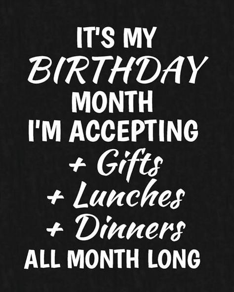 🎉🎁 Guess what, folks? It’s officially my birthday month! 🎂✨ And you know what that means? The gift-acceptance floodgates are wide open! 🌊🎁 From now until the end of the month, I’m graciously accepting gifts, well wishes, and maybe even some cake (hint, hint)! Let the birthday festivities begin! 🥳🎉 #BirthdayMonth #giftsgalore #chapter36 #theamandakjames Stay Calm It’s My Birthday Month, Birthday Month Quotes November, My Birthday Month Quotes, Birthday Month Dp, It’s My Birthday Quotes, Birthday Month Quotes, Birthday Festivities, Happy Birthday To Me Quotes, Birthday Tomorrow