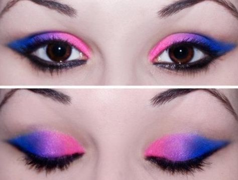 Bisexual pride makeup. Bisexual Pride Makeup, College Makeup, Bi Flag, Pride Makeup, Purple Makeup, Makeup Stuff, Eye Makeup Designs, Inspired Makeup, Top Makeup Products