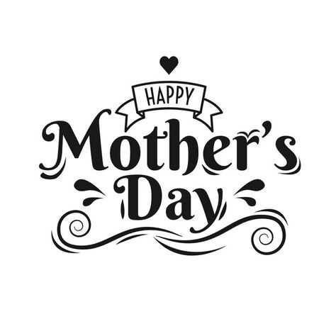 Free Vector | Floral mothers day design Mothers Day Design, Mother's Day Poster, Mothers Day Poster, Happy Birthday Lettering, Birthday Letters, Can Crafts, Heart On, Svg Design, Happy Mothers Day