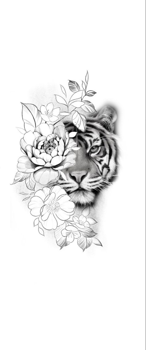 Inner Leg Tattoo, Leg Tattoo Women, Tattoos On Hip, Mandala Tiger, Tiger Tattoo Thigh, Women's Tattoos, Tiger Face Tattoo, Tiger Tattoo Sleeve, Big Cat Tattoo