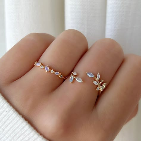 The Lille Ring showcases the marquise, oval and baguette shaped pink crystals on a charming, free-size band. Material: Rose Gold, Rhodium, Gold Plated, Brass Cubic Zirconia Tarnish-resistant protective coating Need some jewelry inspiration? Follow us on Instagram @statementGrey Rose Gold Jewelry Aesthetic, Korean Rings, Simplistic Jewelry, Colored Stone Rings, Future Engagement Rings, Fancy Rings, Stylish Rings, Leaf Ring, Jewelry Lookbook