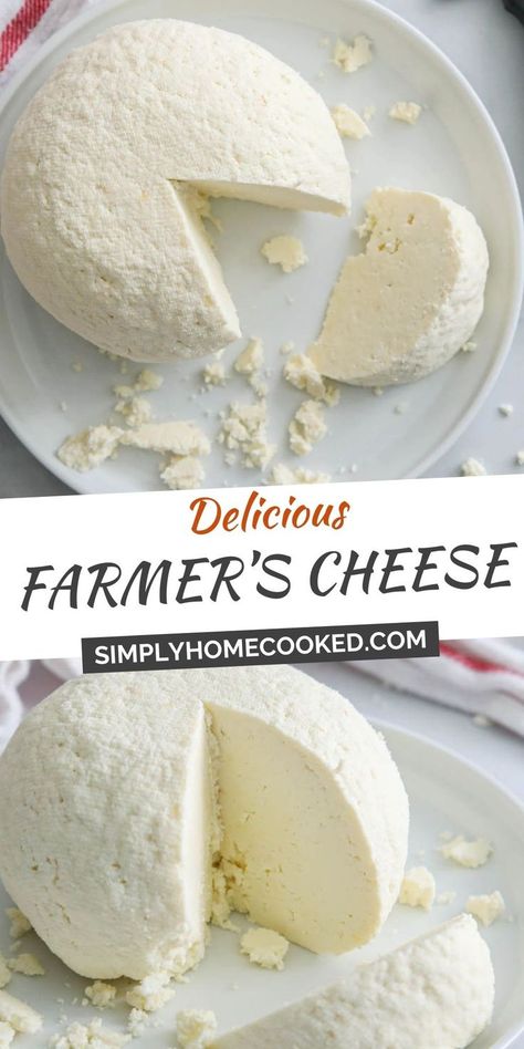 Farmers Cheese Recipes, Easy Homemade Cheese, Best Casserole Recipes, Best Casserole, Cheese Recipes Homemade, Farmer’s Cheese, Cheese Making Recipes, Diy Cheese, Farmers Cheese