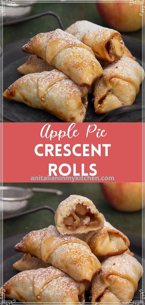 Crescent Roll Apple Pies, Apples And Crescent Rolls, Crescent Apple Pie, Apple Crescent Roll Dessert, Apple Pie Crescent Rolls, Crescent Roll Apple Pie, Apple Crescent Rolls, Apple Pie Crescents, Crescent Roll Apple