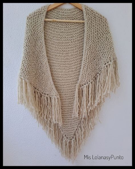 Knitted Shawls, Labor, Shawl, Knitting, Crochet, Tela