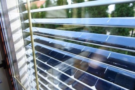 SolarGaps smart blinds Solar Windows, Smart Blinds, Solar Roof Tiles, Solar Energy Panels, Solar Roof, Best Solar Panels, Photovoltaic Panels, Solar Electric, Solar Projects