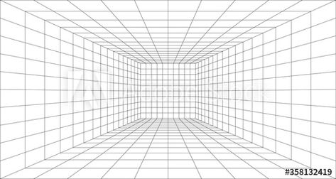 Stock Image: Room perspective grid background 3d Vector illustration. Model projection background template. Line one point perspective Perspective Grids Template, Projection Background, Perspective Grids, Perspective References, Room Perspective, Perspective Grid, Illustration Model, 3d Vector Illustration, Grid Background