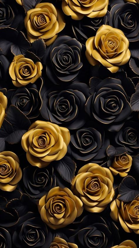 Gold roses bas relief pattern flower petal plant. | premium image by rawpixel.com / Tang Black And Rose Gold Wallpaper, Black And Gold Wallpaper Iphone, Gold Roses Wallpaper, Rose Gold Iphone Wallpaper, Iphone Wallpaper Rose Gold, Gold Iphone Wallpaper, Gold Wallpaper Hd, Black And Gold Wallpaper, Wallpaper Rose Gold