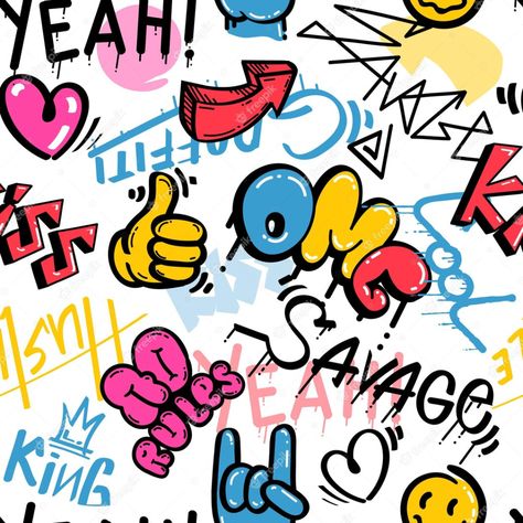 Wall Graffiti Art, Paint Doodles, Graffiti Art Drawings, Alphabet Graffiti, Graffiti Pop Art, Wall Graffiti, Street Wall, Graffiti Logo, Graffiti Words