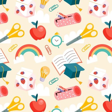 Teacher Background Wallpapers, Teacher Background, Teacher Pattern, Back To School Pattern, School Elements, Back To School Vector, Back To School Background, Back To School Wallpaper, Teacher Wallpaper