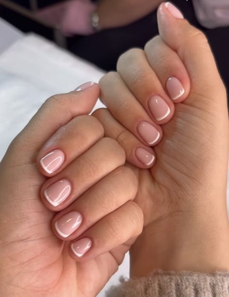 French Style Nails, French Tip Gel Nails, Natural Nails Manicure, Gel Nails French, Nails French Tip, Short French, Short Gel Nails, Style Nails, French Manicure Nails