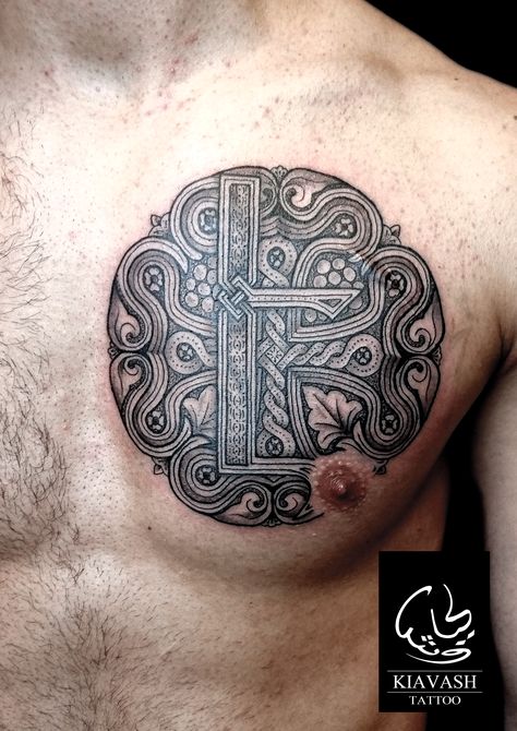 chest celtic knot tattoo Celtic Chest Tattoo Men, Celtic Chest Tattoo, Tattoo Celtic Knot, Tattoo Knot, Knots Tattoo, Celtic Tattoo Family, Celtic Tattoos For Men, Tattoo Celtic, Tree Tattoo Men