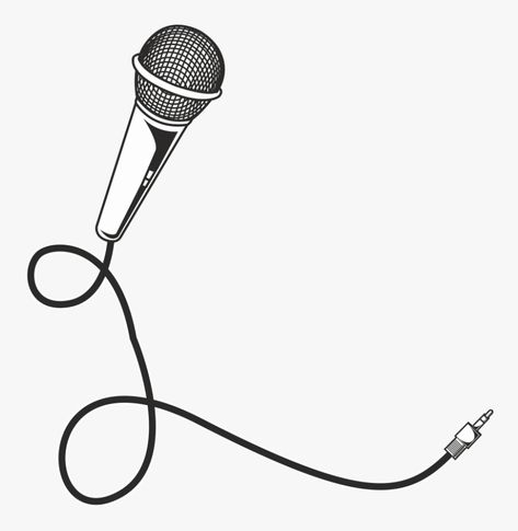 Minimalist Microphone Tattoo, How To Draw A Microphone, Small Microphone Tattoo, Mic Tattoo Design, Microphone Tattoo Design, Mic Drawing, Microphone Art, Microphone Clipart, Microphone Png