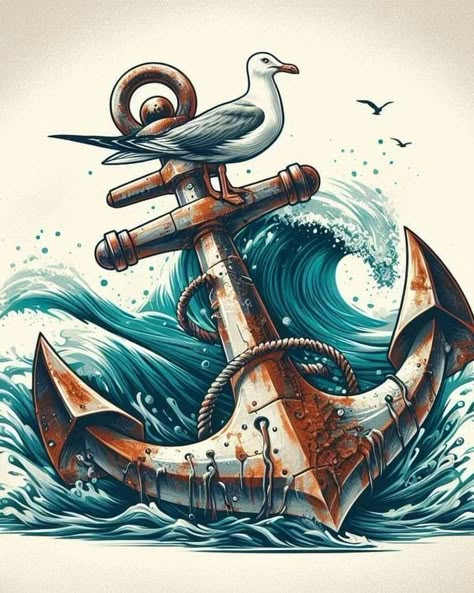 For more follow me @visionarypixel2 Share with friends🙃⚓⚓ Anchor's #anchorsoflife #anchor #anchortattoo #tattoos #tattoo #tat #anchorsoflife #tattoooftheday #tattooofinstagram Men Anchor Tattoo Ideas, Watercolor Sketch Ideas, Ghost Ship Art, Anchor Pictures, The Anchor Holds, Compass Art, Anchor Tattoos, Anchor Tattoo, Modern Art Paintings Abstract