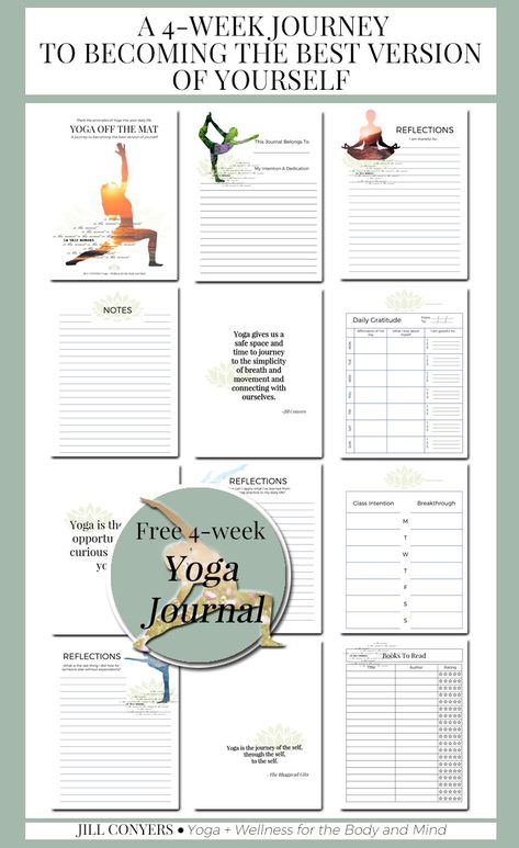 Deepen and inspire your yoga practice with journaling. A yoga journal can bring a depth of awareness that will enrich your yoga experience and enhance every aspect of your life. Click through to download free yoga journal. #journaling #journal #yoga #yogaquote #yogajournal #wellness #yogainspiration #bestlife #freeprintables Yoga Poses For 2, Yoga Information, Poses For Beginners, Yoga Iyengar, Iyengar Yoga, Vie Motivation, Relaxing Yoga, Yoga Help, Yoga Exercises