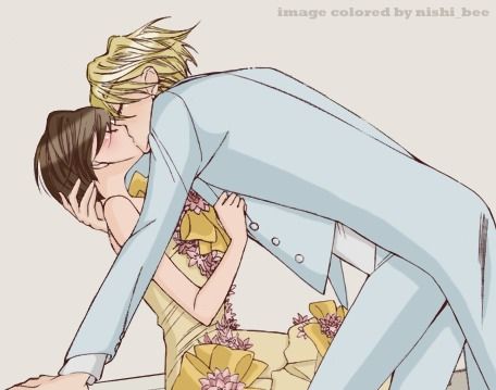 anime couples ♥ TAMAKI AND HARUHI!!!!!!! Ouran Host Club Haruhi X Tamaki, Ouran High School Host Club Haruhi X Tamaki, Ohshc Haruhi X Tamaki, Haruhi X Tamaki Kiss, Mori Ouran Host Club Fanart, Haruhi And Tamaki, Tamaki And Haruhi, Ouran High School Host Club Funny, Host Club Anime