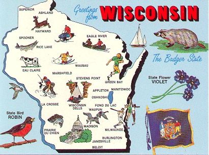 Wisconsin Wisconsin Pride, La Crosse Wisconsin, Midwest Region, Ghost Of Christmas Past, Map Projects, Life Insurance Quotes, Map Skills, County Map, Postcard Collection