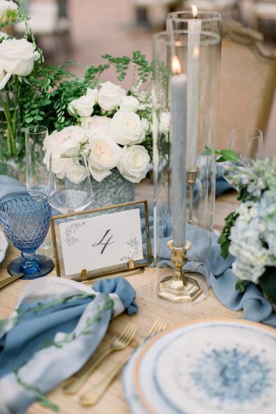 Katb Ketab, Wedding 101, Blue Wedding Decorations, Flowers And Candles, Rustic Wedding Decorations, Banquet Decorations, Blue Wedding Inspiration, Blue Themed Wedding, Wedding Colors Blue