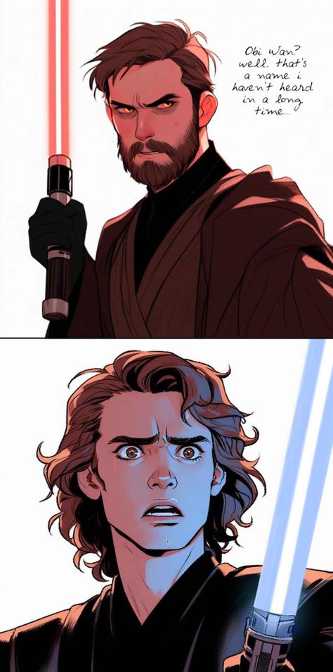 reeves Sith Obi Wan X Anakin, Anakin Skywalker Fan Art, Dark Side Obi Wan, Anakin X Obi Wan Fanart, Anakin And Obi Wan Fanart, Obi Wan X Anakin, Anakin Skywalker Drawing, Sith Obi Wan Kenobi, Anakin X Obi Wan