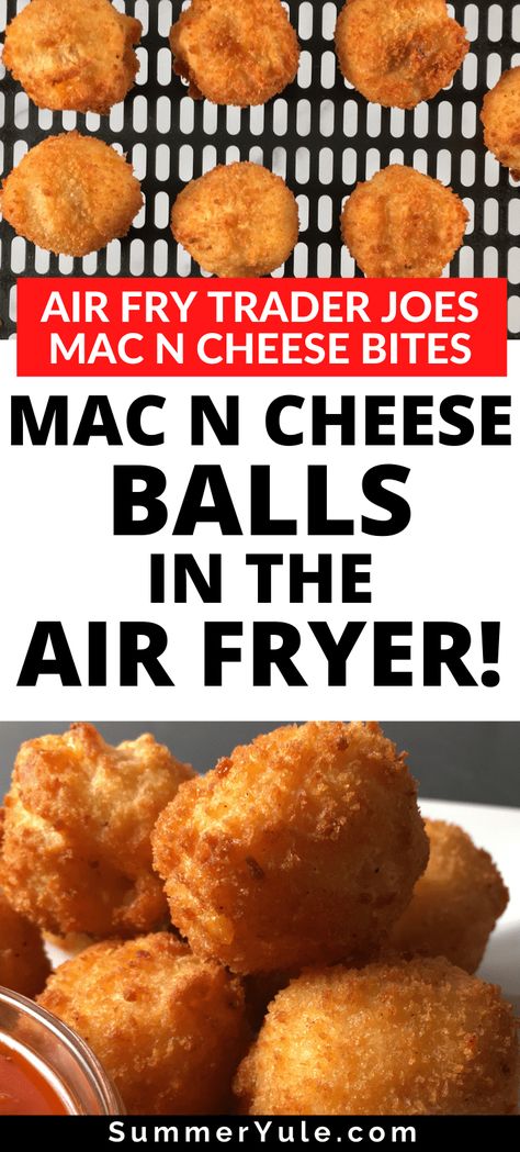 Trader Joe’s Mac And Cheese Bites Air Fryer, Macaroni Balls Air Fryer, Breaded Mac And Cheese Bites, Mac N Cheese Balls Baked, Air Fried Mac And Cheese Bites, Mac N Cheese Balls Air Fryer, Fried Mac And Cheese Balls Air Fryer, Macaroni And Cheese Balls Air Fryer, Max And Cheese Bites