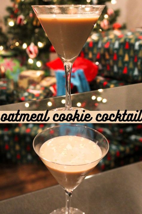 Cookie Cocktails, Cookie Martini, Irish Cream Coffee, Cinnamon Whiskey, Coffee Liqueur, Oatmeal Cookie, Milk Cream, Cookie Exchange, Irish Cream