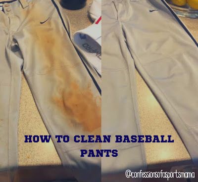 Clean Baseball Pants, Baseball Stains, Travel Ball, Softball Uniforms, Baseball Tournament, Softball Outfits, Laundry Tips, Football Pants, Cleaning Tricks