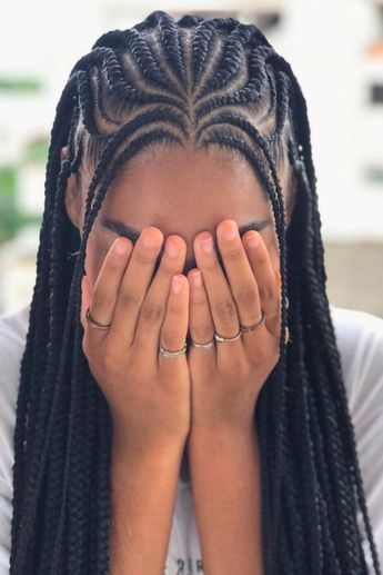 40 Fulani Braids Hairstyles – Scan to Talk Cornrows Fulani Braids, Fulani Cornrows Natural Hair, Fulani Afro, Call Hairstyles, Front Cornrows Hairstyles, Long Fulani Braids Hairstyles, Fulani Styles, Fulani Braids Natural Hair, Fulani Twists