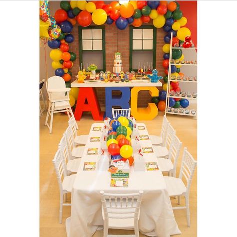 Abc Birthday Theme, Abc 123 Birthday Party Ideas, Abc Theme Birthday Party, Abc Birthday Party Ideas, Alphabet Birthday Parties, Abc Birthday Parties, Sesame Street Birthday Party Ideas Boy, Minecraft Party Printables, Sesame Street Toys