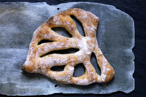 Fougasse Bread Recipe, Fougasse Bread, Richard Bertinet, Wild Mushroom Soup, Tapenade Recipe, Real Bread, Dough Scraper, Baking Stone, Tapenade