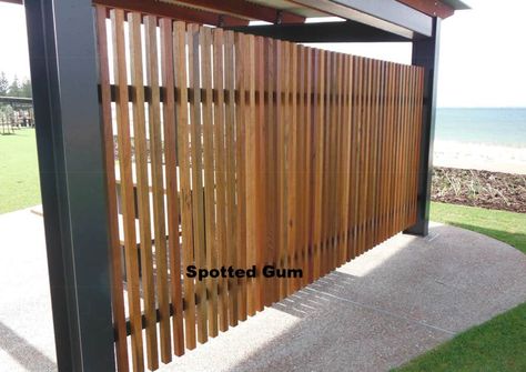 Timber Screens Outdoor, Contemporary Landscapes, Garage Screen Door, Cedar Posts, Timber Screens, Building Entrance, Fence Screening, Home On The Range, Master Bath Remodel