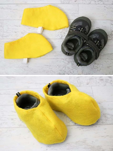 diy halloween shoes Mickey Mouse Toddler Costume, Diy Mickey Mouse Costume, Baby Mickey Mouse Costume, Minnie Mouse Costume Diy, Mickey Mouse Family, Easy Costume Ideas, Mickey Costume, Halloween Costume Shoes, Diy Fantasia