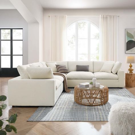 Chambre Inspo, Large Sectional Sofa, Contemporary Sectional Sofa, Deep Sofa, Modular Sectional Sofa, Upholstered Sectional, Corner Sectional, Living Room Sectional, Down Feather