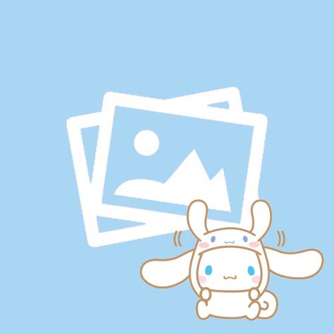 Cinamoroll App Icons, Cinnamon Roll Icon, Cinnamoroll App Icon, Cinnamoroll Icon, Photos App Icon, 너에게 닿기를, Cat App, Kawaii App, Karakter Sanrio