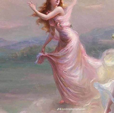 Aphrodite Aesthetic, Rennaissance Art, Mermaid Aesthetic, Pink Painting, Goddess Of Love, Poses References, Old Paintings, Romantic Art, Ethereal Art