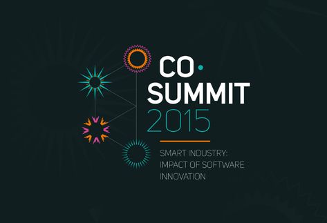 Co-summit 2015 ― event branding on Behance Summit Logo Design Inspiration, Summit Event Graphic Design, Conference Logo Design Branding, Subtle Graphic Design, Summit Design Inspiration, Summit Event Design, Conference Branding Ideas, Summit Poster Design, Events Branding Design