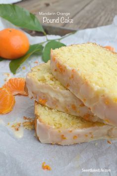 Orange Pound Cake, Orange Dessert, Cake Orange, Orange Cake Recipe, Mandarin Oranges, Pound Cake Recipes, Orange Recipes, Cake Servings, Mandarin Orange