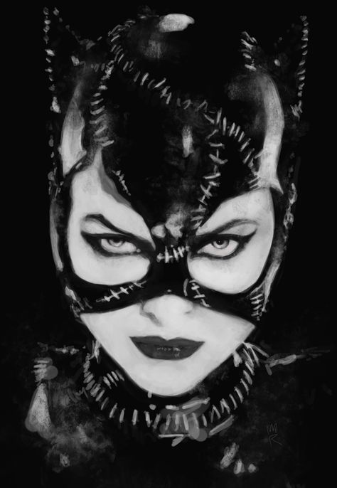 Batman Returns (1992). Cat Woman, M. Pfeiffer Catwoman Film, Catwoman Mask, Batman Returns 1992, Catwoman Comic, Catwoman Selina Kyle, Catwoman Cosplay, Tim Burton Films, Batman Returns, Batman And Catwoman