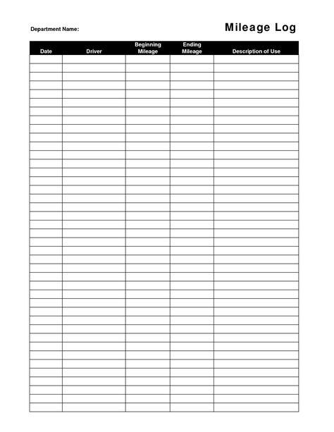 Printable+Mileage+Log+Template Mileage Log Printable Free, Mileage Tracker Printable, Mileage Log Printable, Expense Sheet, Mileage Tracker, Basketball Schedule, Schedule Templates, Sheet Template, Buku Skrap