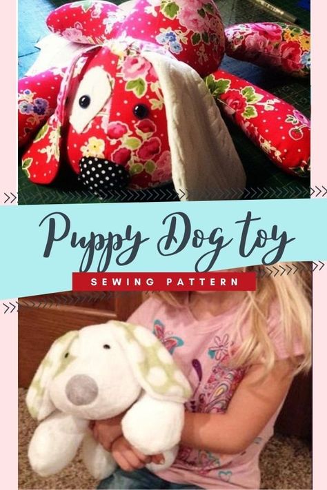 Easy Stuffed Dog Pattern Sewing, Dog Stuff Animal Pattern, Fabric Dog Toys Free Pattern, Stuffed Animal Sewing Patterns Free Dogs, Puppy Plush Pattern, Memory Pattern Free, Soft Toy Dog Pattern Free Sewing, Plush Dog Sewing Pattern, Plush Toy Sewing Pattern Free