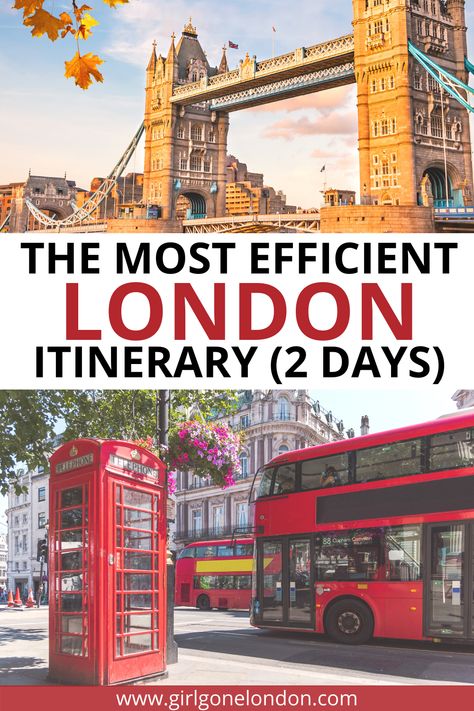 London In 2 Days, One Day In London, London England Travel, Weekend In London, London Itinerary, London Vacation, Travel Guide London, London Attractions, Things To Do In London