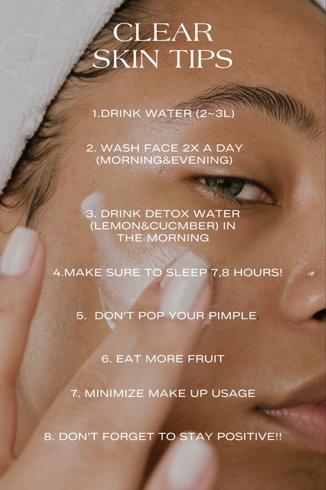 Want clear skin? Follow these tips to get closer to having clear skin! Clear Skin Routine, Clear Skin Naturally, Beauty Hacks Skincare, Clear Skin Tips, Clearer Skin, Skin Routine, Perfect Skin, Skin Tips, Up Girl