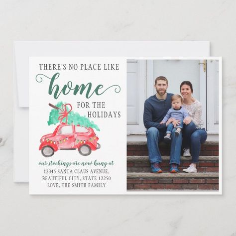 We've Moved Christmas Car Photo Holiday Moving Announcement New Home Christmas Card, Quincenera Invitations, Invitations Cricut, New Home Photo, Moving Announcement Postcard, Photo Christmas Tree, New House Announcement, Moving Announcement, Announcement Ideas