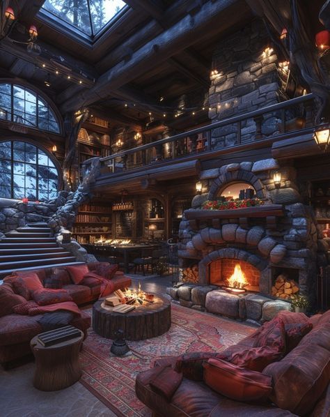 Log Home Designs, Fantasy Rooms, Dream Life House, House Arch Design, Mansion Interior, Fantasy House, Dream House Rooms, Log Home, Home Building Design